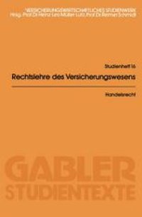 cover of the book Handelsrecht: ohne Gesellschafts- und Seehandelsrecht