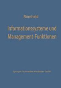 cover of the book Informationssysteme und Management-Funktionen