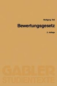 cover of the book Bewertungsgesetz