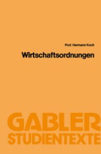 cover of the book Wirtschaftsordnungen