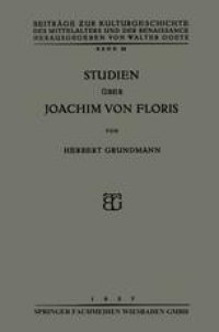 cover of the book Studien über Joachim von Floris