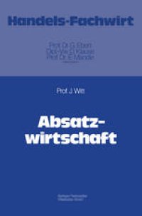 cover of the book Absatzwirtschaft