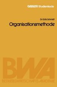 cover of the book Organisationsmethode