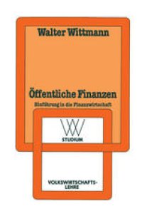 cover of the book Öffentliche Finanzen: Einführung in die Finanzwissenschaft