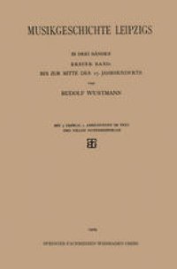 cover of the book Musikgeschichte Leipzigs