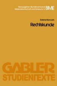 cover of the book Rechtskunde