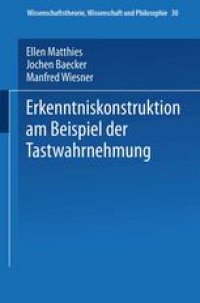 cover of the book Erkenntniskonstruktion am Beispiel der Tastwahrnehmung