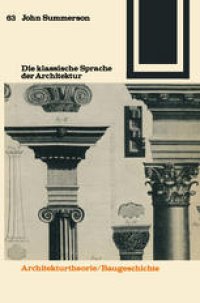 cover of the book Die klassische Sprache der Architektur