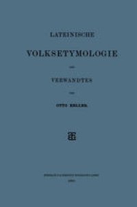 cover of the book Lateinische Volksetymologie und Verwandtes