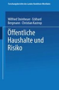 cover of the book Öffentliche Haushalte und Risiko