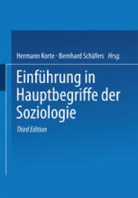 cover of the book Einführung in Hauptbegriffe der Soziologie