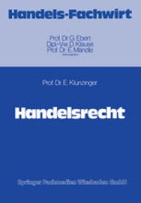 cover of the book Handelsrecht