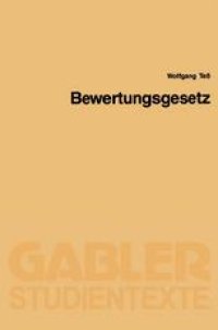 cover of the book Bewertungsgesetz