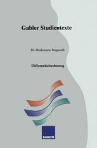 cover of the book Differentialrechnung