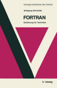 cover of the book Fortran: Einführung für Techniker