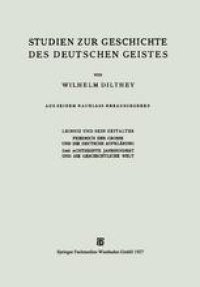 cover of the book Studien zur Geschichte des Deutschen Geistes