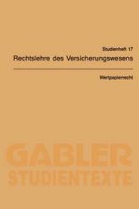 cover of the book Wertpapierrecht