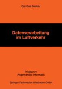 cover of the book Datenverarbeitung im Luftverkehr