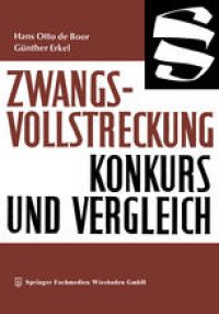 cover of the book Zwangsvollstreckung Konkurs und Vergleich