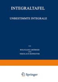 cover of the book Unbestimmte Integrale