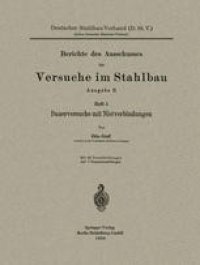 cover of the book Dauerversuche mit Nietverbindungen