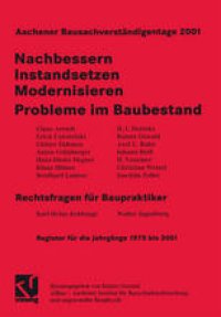 cover of the book Aachener Bausachverständigentage 2001