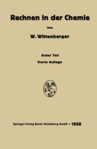 cover of the book Rechnen in der Chemie: Eine Einführung