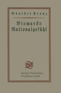 cover of the book Bismarcks Nationalgefühl