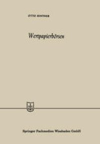 cover of the book Wertpapierbörsen