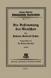 cover of the book Die Bestimmung des Menschen