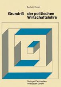 cover of the book Grundriß der Politischen Wirtschaftslehre