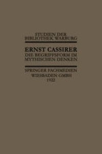 cover of the book Die Begriffsform im Mythischen Denken