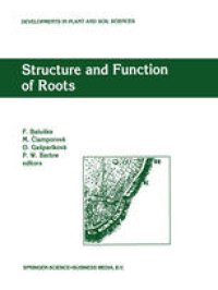 cover of the book Structure and Function of Roots: Proceedings of the Fourth International Symposium on Structure and Function of Roots, June 20–26, 1993, Stará Lesná, Slovakia