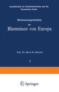 cover of the book Bestimmungstabellen der Blattminen von Europa: einschliesslich des Mittelmeerbeckens und der Kanarischen Inseln