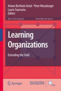 cover of the book Learning Organizations: Extending the Field