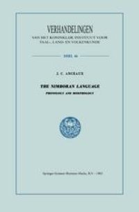 cover of the book The Nimboran Language: Phonology and Morphology