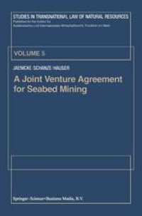 cover of the book A Joint Venture Agreement for Seabed Mining