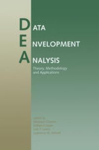 cover of the book Data Envelopment Analysis: Theory, Methodology, and Applications