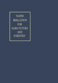 cover of the book Saline Irrigation for Agriculture and Forestry