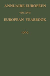 cover of the book Annuaire Européen / European Yearbook: Vol. XVII