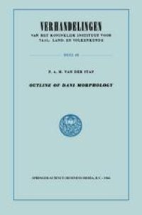 cover of the book Outline of Dani Morphology