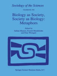 cover of the book Biology as Society, Society as Biology: Metaphors