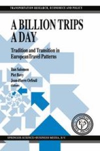 cover of the book A Billion Trips a Day: Tradition and Transition in European Travel Patterns