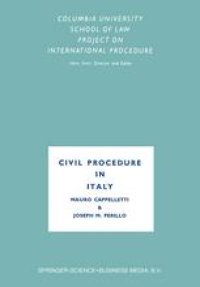 cover of the book Civil Procedure in Italy