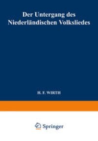 cover of the book Der Untergang des Niederländischen Volksliedes