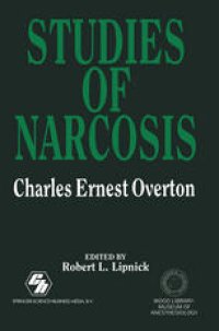 cover of the book Studies of Narcosis: Charles Ernest Overton