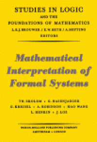 cover of the book Mathematical Interpretation of Formal Systems