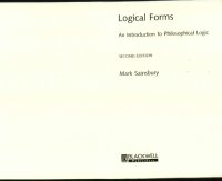 cover of the book Logical Forms An Introduction to Philosophical Logic