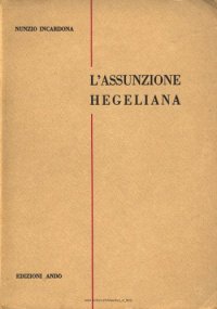 cover of the book L'assunzione hegeliana