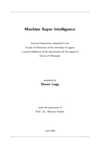 cover of the book Machine Super Intelligence